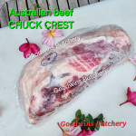 Beef CHUCK CREST Australia brand AMH frozen whole cuts +/- 2 kg/pc (price/kg)